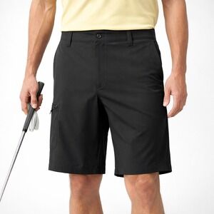 Callaway Black Golf Cargo Shorts 9" Inseam Performance Stretch Size 36